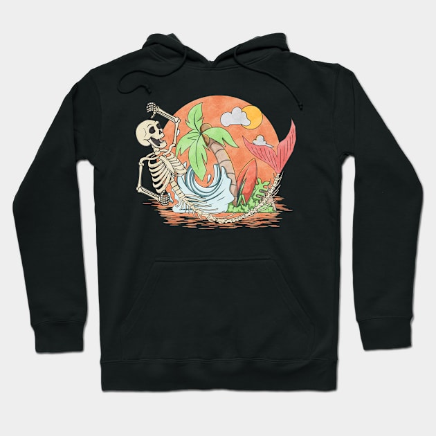 Mermaid Skeleton Hoodie by MZeeDesigns